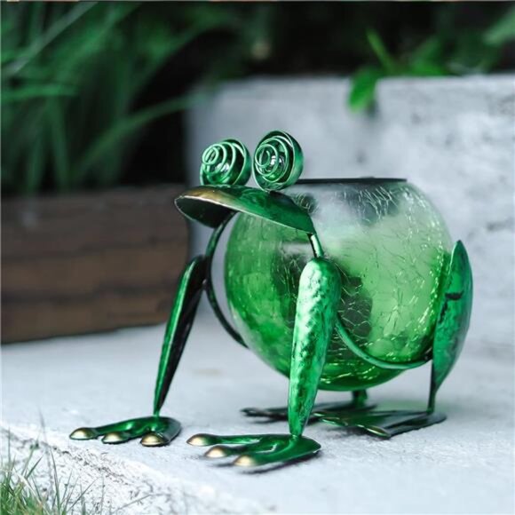 Solar Garden Lantern Waterproof LED Frog Solar Lights Outdoor Decorative lamp - Picture 6 of 8